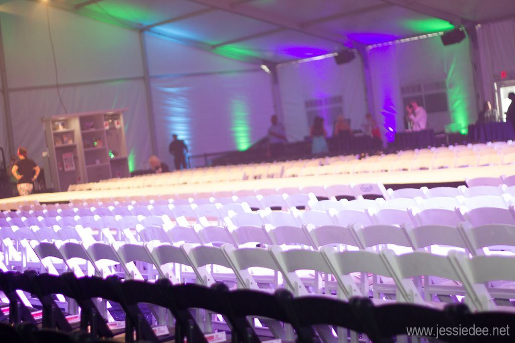 Pre-show at Winter Park Fashion Week. It was completely filled less than an hour later.